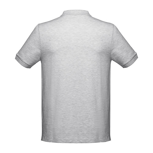 Рубашка-поло мужская ADAM 195 (серый меланж)