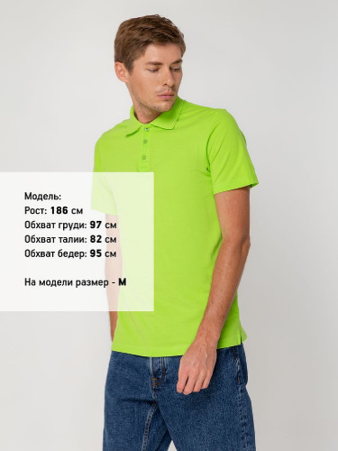 Рубашка поло мужская Virma Light, зеленое яблоко