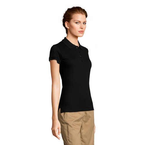 Рубашка поло женская PEOPLE 210 (черный)