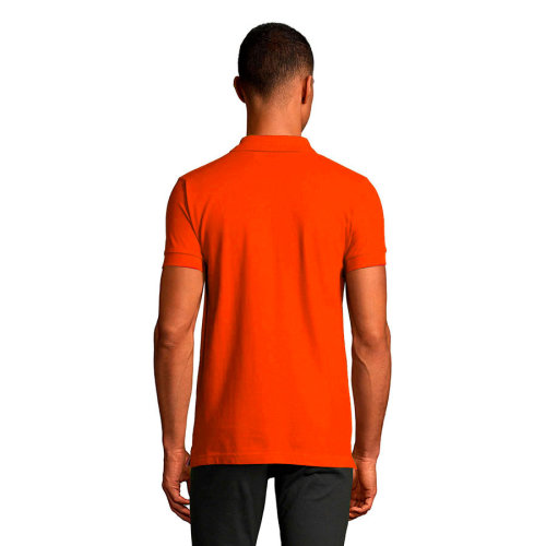 Рубашка поло мужская PORTLAND MEN 200 (оранжевый, серый)