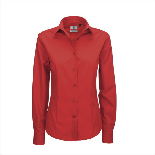Рубашка женская с длинным рукавом LSL/women, темно-красный