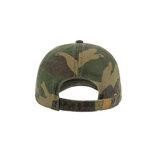 Бейсболка DAD HAT, 6 клиньев, металлическая застежка (зеленый камуфляж)