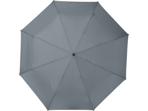 21-дюймовый зонт автомат Bo из переработанного ПЭТ-пластика, серый