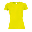 Футболка "Sporty women", неоновый желтый_S, 100% п/э, 140 г/м2 (неоновый желтый)