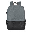 Рюкзак Eclat, серый/чёрный, 43 x 31 x 10 см, 100% полиэстер 600D (серый, черный)